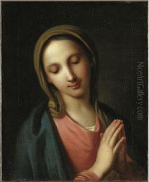 The Madonna At Prayer Oil Painting by Pietro Antonio Rotari