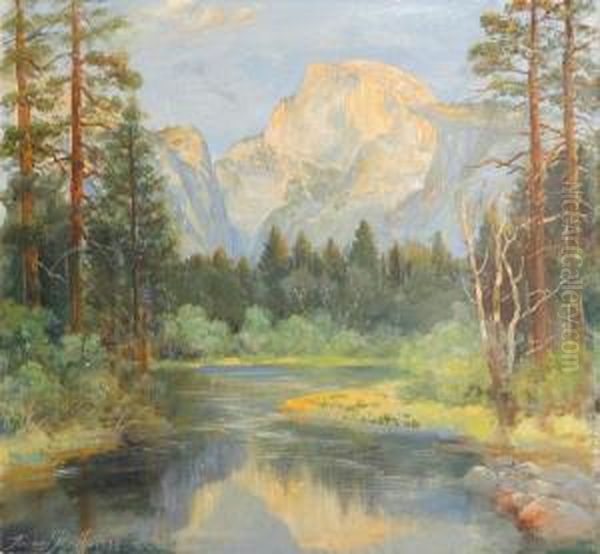 View Of Half Dome, Yosemite Oil Painting by Andreas Roth