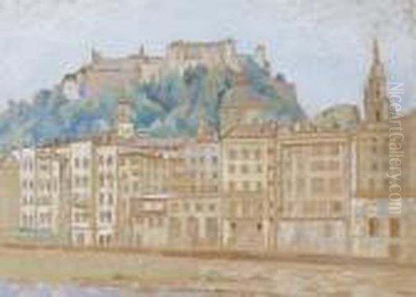 Old Town, Salzburg by William Rothenstein