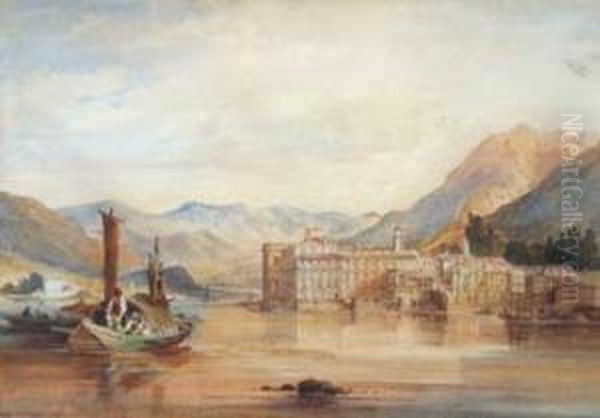 Italianate Lakeview Oil Painting by Selim Rothwell