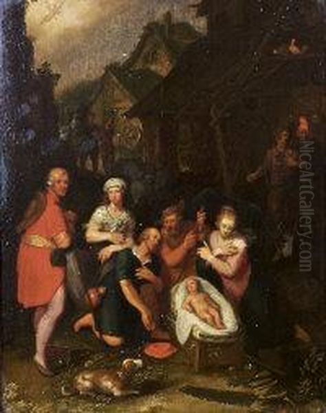 The Adoration Of The Magi Oil Painting by Hans Rottenhammer