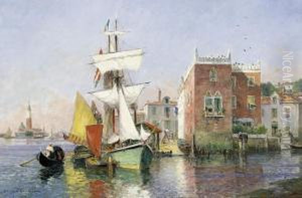 Venice Oil Painting by Gaston-Marie-Anatole Roullet