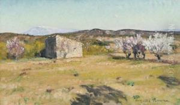 Paysage Des Alpilles Oil Painting by Auguste Louis Roure