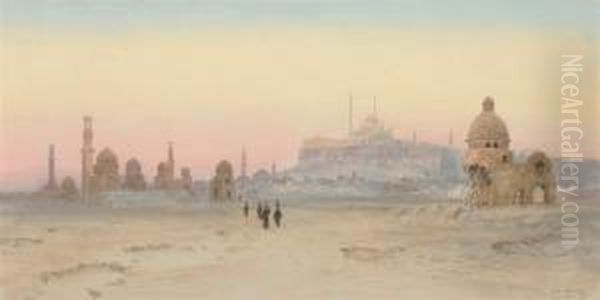 Cairo Oil Painting by Alexandre Nicolaievitch Roussoff