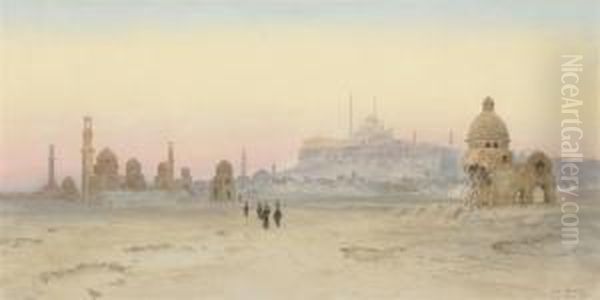 Cairo Oil Painting by Alexandre Nicolaievitch Roussoff