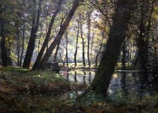 Fontaine Les Nonnes Oil Painting by Paul Roux