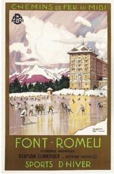 Font-romeu Oil Painting by Tony George Roux