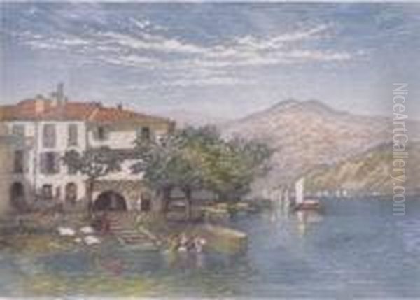 Four Lake Como Oil Painting by Claude Hamilton Rowbotham