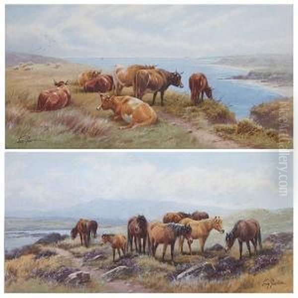 'the Valley Of The Dart, Dartmoor' Oil Painting by Thomas, Tom Rowden