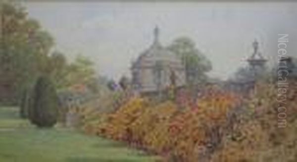 Montacute Oil Painting by Ernest Arthur Rowe