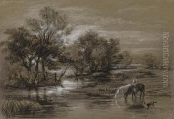 Watering The Horses by George James Rowe