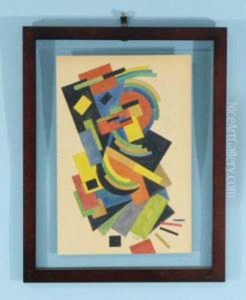 Abstract Geometrics Oil Painting by Olga Vladimirovna Rozanova