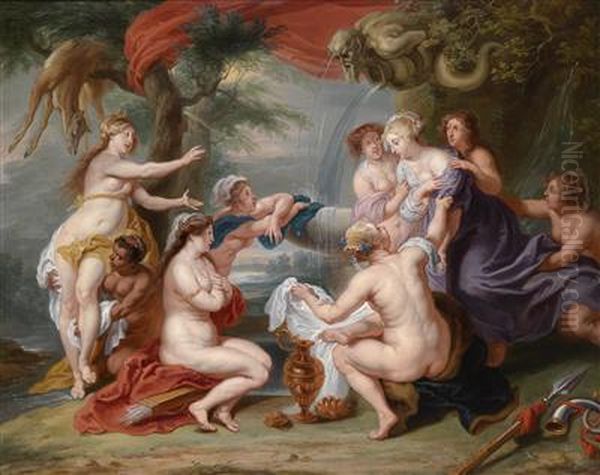 Diana Discovering The Pregnancy Of Callisto Oil Painting by Peter Paul Rubens