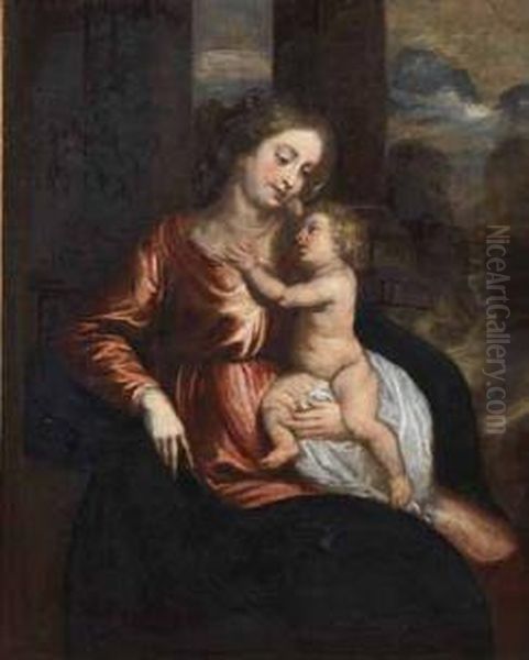 Madonna Con Bambino Oil Painting by Peter Paul Rubens