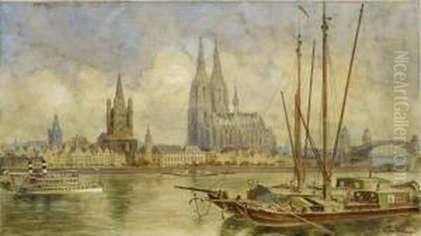 Cologne Oil Painting by Carl Rudell