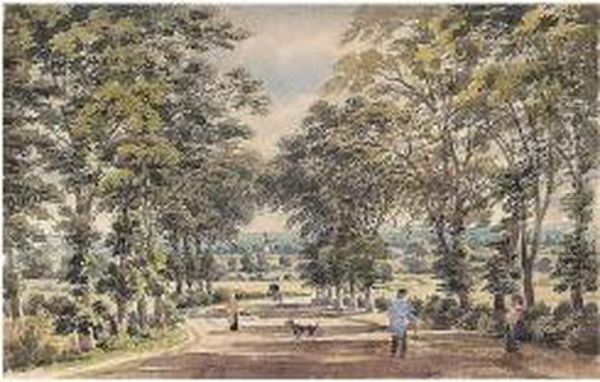 Warwickshire Oil Painting by Edward Rudge