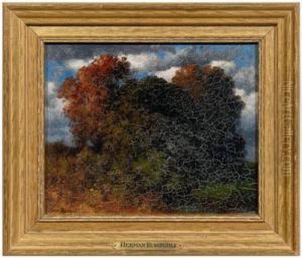 Autumn Landscape Oil Painting by Hermann Rudisuhli