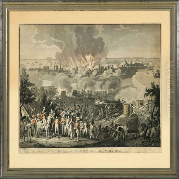 Bombardement De Copenhague by Johann Lorenz Rugendas