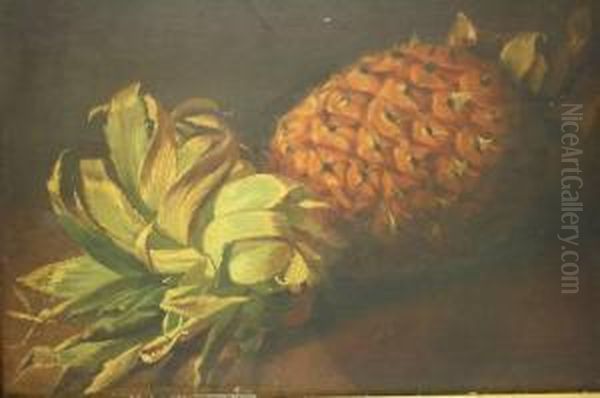 Ananas Oil Painting by Daniel Rudolph Ruijs