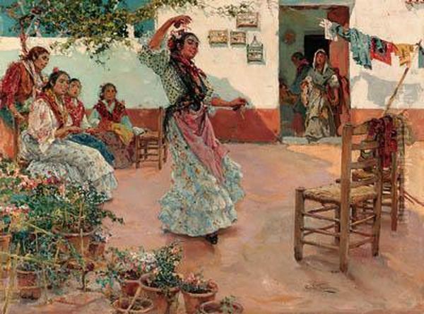 The Flamenco Dance Oil Painting by Manuel Ruiz Guerrero