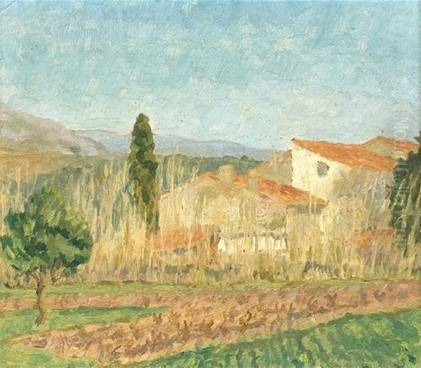 Untitled In South Of France Oil Painting by Bonny Rupert