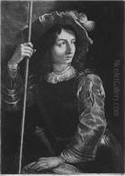 The Standard Bearer (chaloner-smith 5; Hind 4) Oil Painting by Prince Rupert Of The Rhine