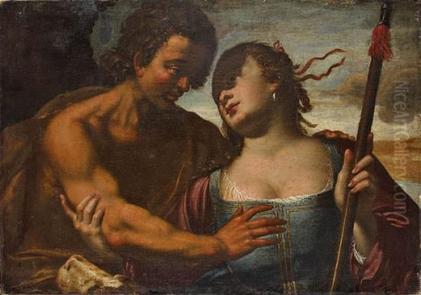 Venus Et Adonis Oil Painting by Francesco Ruschi