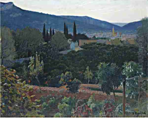 El Valle, Soller Oil Painting by Santiago Rusinol i Prats