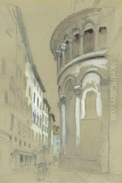 Apse At The East-end Of The Cathedral Of San Martino, Lucca Oil Painting by John Ruskin