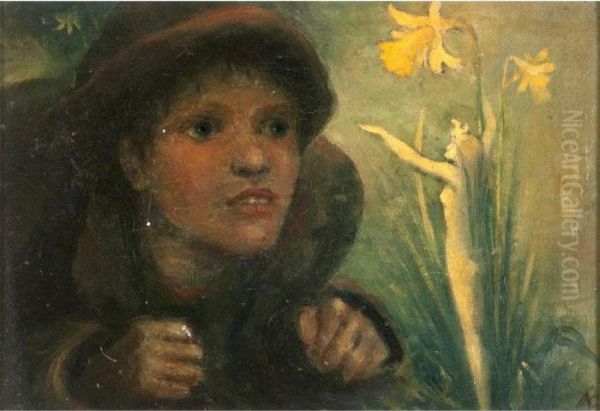 The Flower Spirit Oil Painting by George William, A.E. Russell