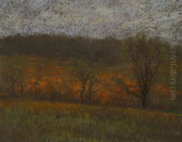 Autumn Landscape Oil Painting by James L. Russell