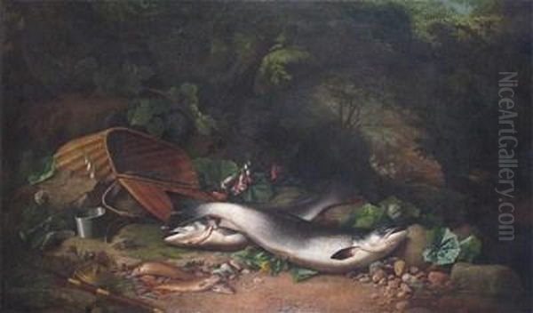 The Day's Catch Oil Painting by John Russell