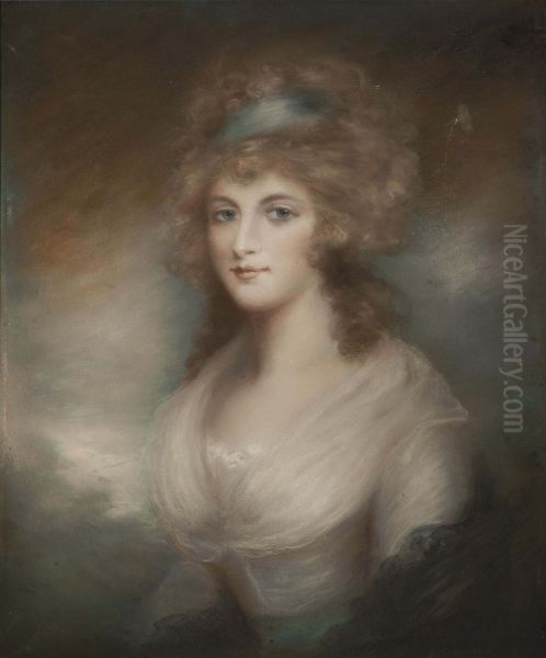 Portrait Of A Lady Oil Painting by John Russell