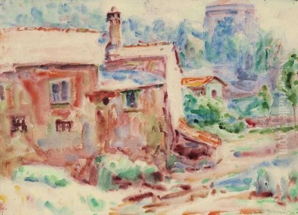 Morning Sunlight, Liguria Oil Painting by John Peter Russell