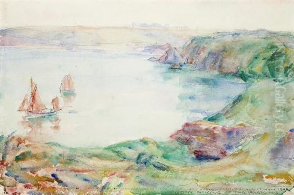 Belle Ile Oil Painting by John Peter Russell