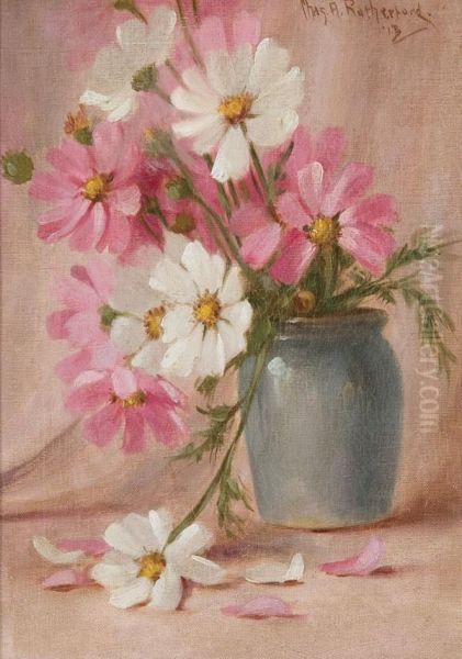 Floral Still Life Oil Painting by Charles Adrian Rutherford