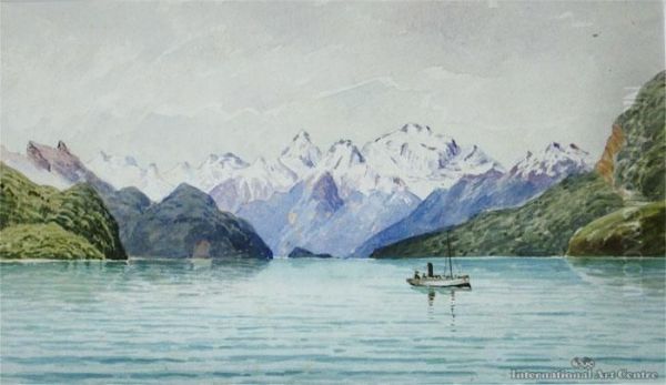 Head Of Lake Te Anau Oil Painting by Thomas Darby Ryan