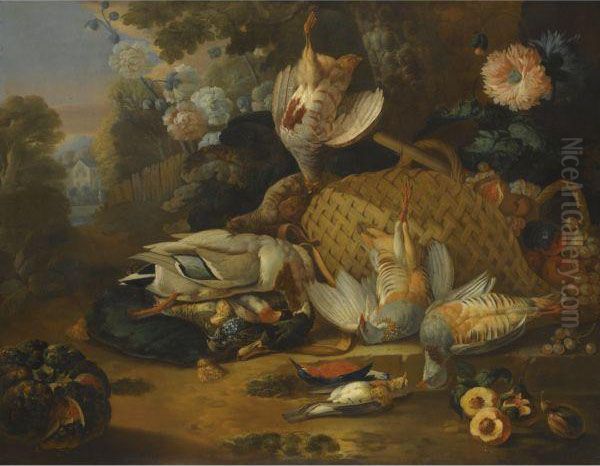 A Still Life Of Game by Pieter Rysbrack