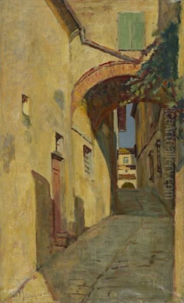 Scorcio Di Paese Oil Painting by Giotto Sacchetti