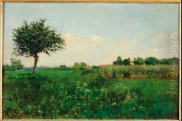 Campagna Canavesana Oil Painting by Giuseppe Sacheri