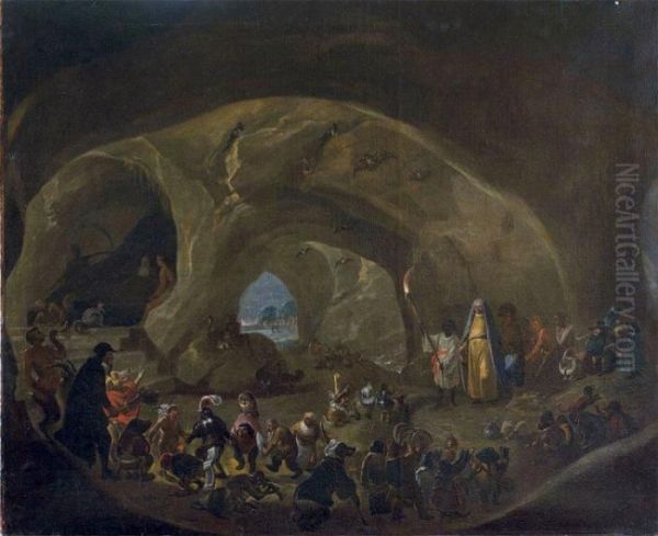 La Tentation De Saint Antoine Oil Painting by Cornelis Saftleven