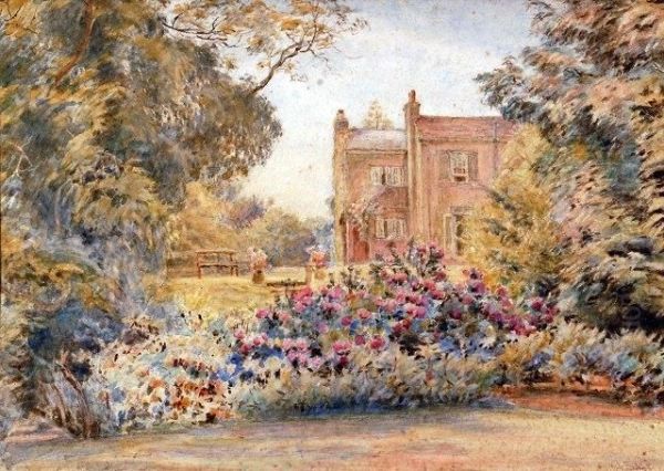 View Of A Country House Oil Painting by Henry James Sage