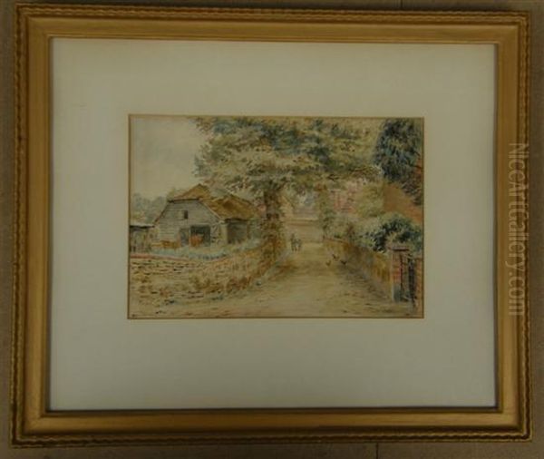 Shalford Lane Oil Painting by Henry James Sage