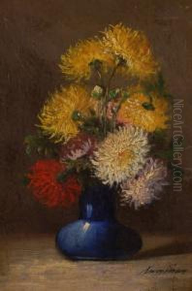 Still Life Flower Study Oil Painting by Xavier Sager