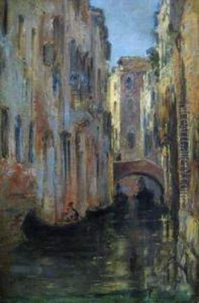 Venise Oil Painting by Joseph Saint-Germier