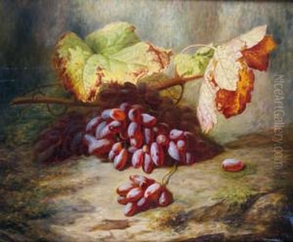 Nature Morte Aux Raisins Oil Painting by Simon Saint-Jean