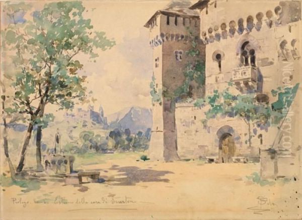 Bozzetto Di Scena: Castello Di Svarten Oil Painting by Paolo Sala