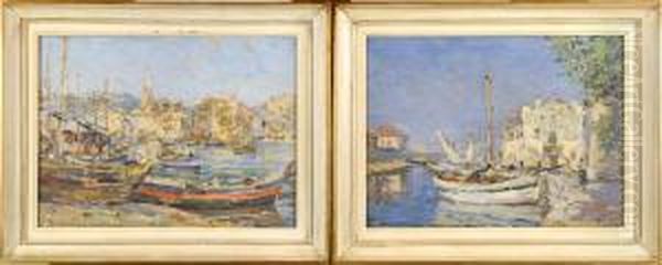 Port De Peche Oil Painting by Fernand Salkin