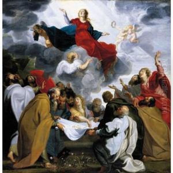 The Assumption Of The Virgin Oil Painting by Antonius Sallaert