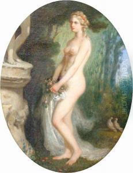 Venus Oil Painting by Jules Salles-Wagner